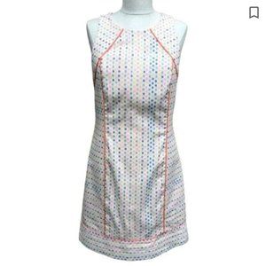 Trina Turk‎ Cream Sheath Dress with piping Sz 10